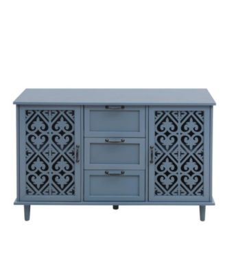 Storage Cabinet with 2 Door 3 Drawer