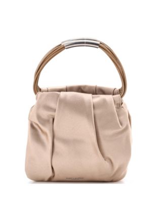 Mini Pochon Top Handle Bag Satin