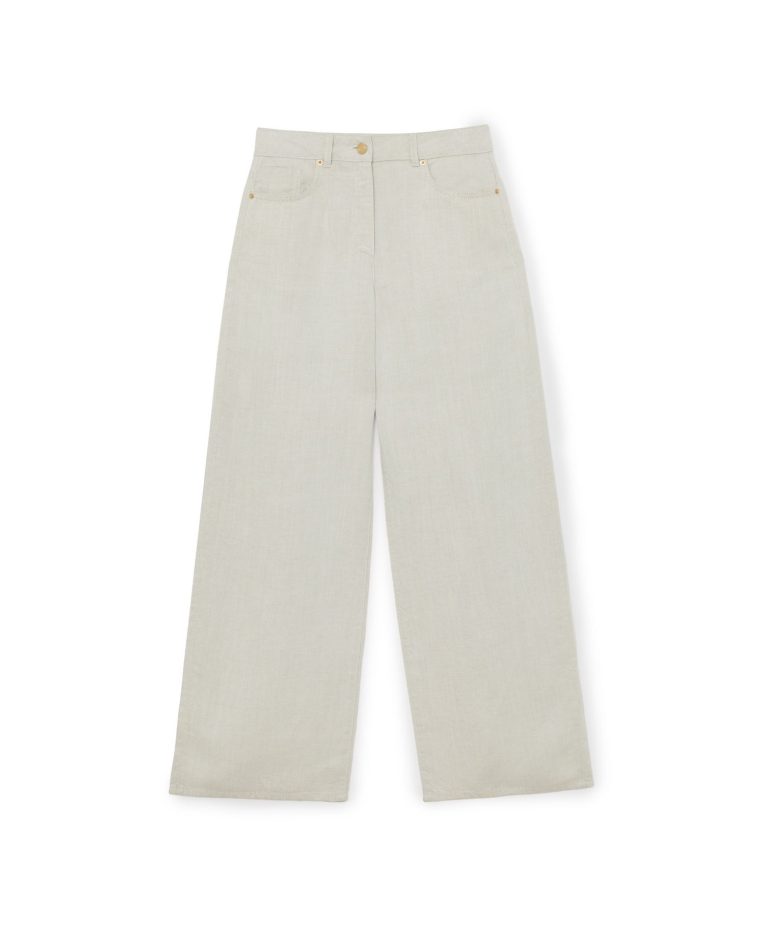 Women's Carmen Linen Blend Wide-Leg Trouser Pants