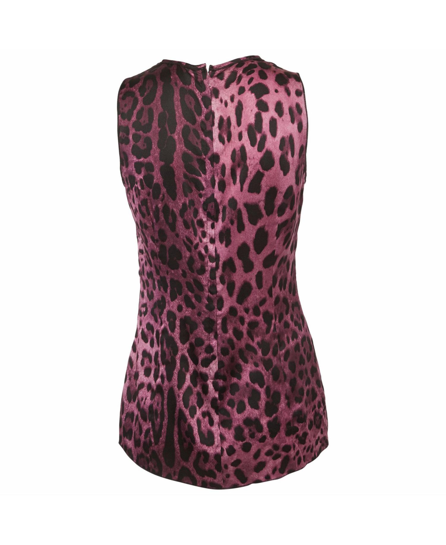 Women's Leopard Print Satin Top