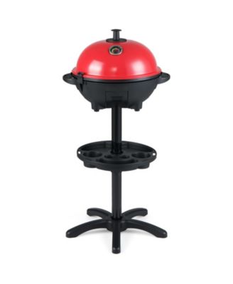 Electric BBQ Grill 1200W Indoor Outdoor Grill with 2-Zone Non-Stick Grilling Plate