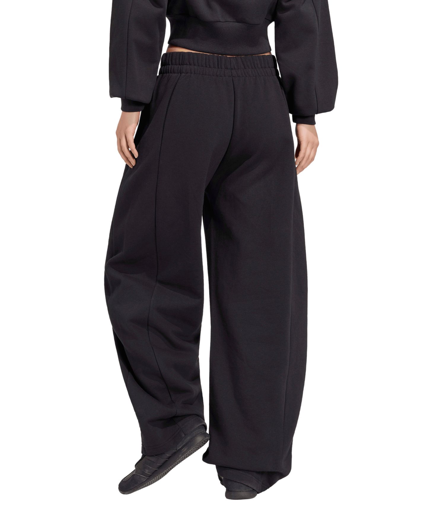 Женские брюки adidas Essentials Contemporary Fleece Barrel, цвет: Чёрный — фото 5