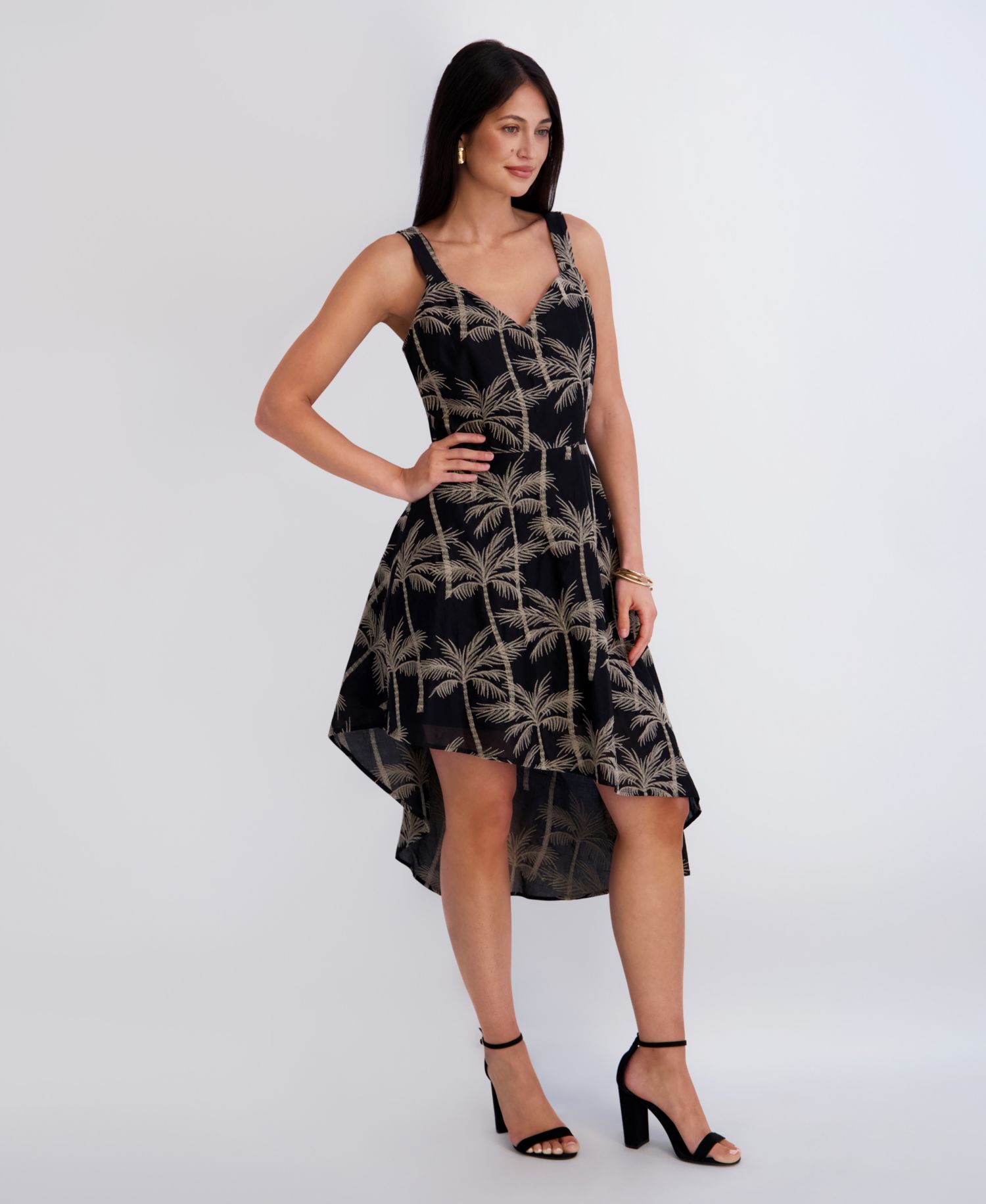 Women's Embroidered Woven Sleeveless Dress