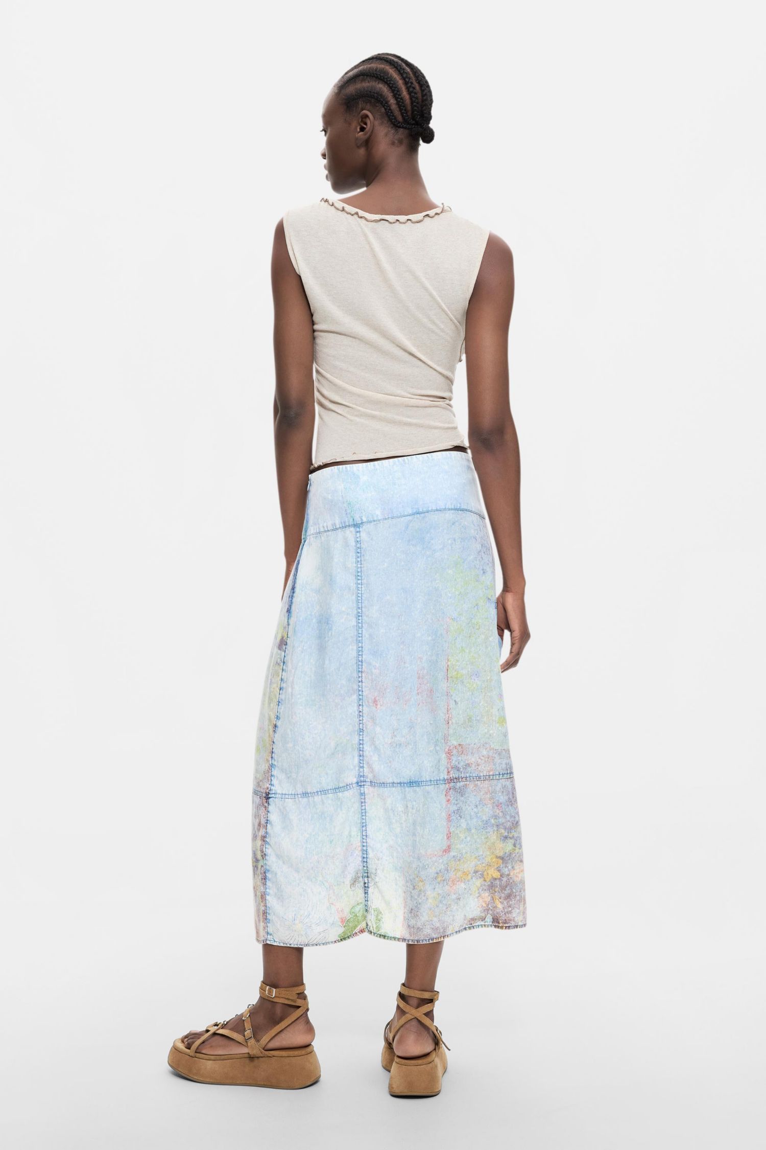 Women's Midi denim skirt