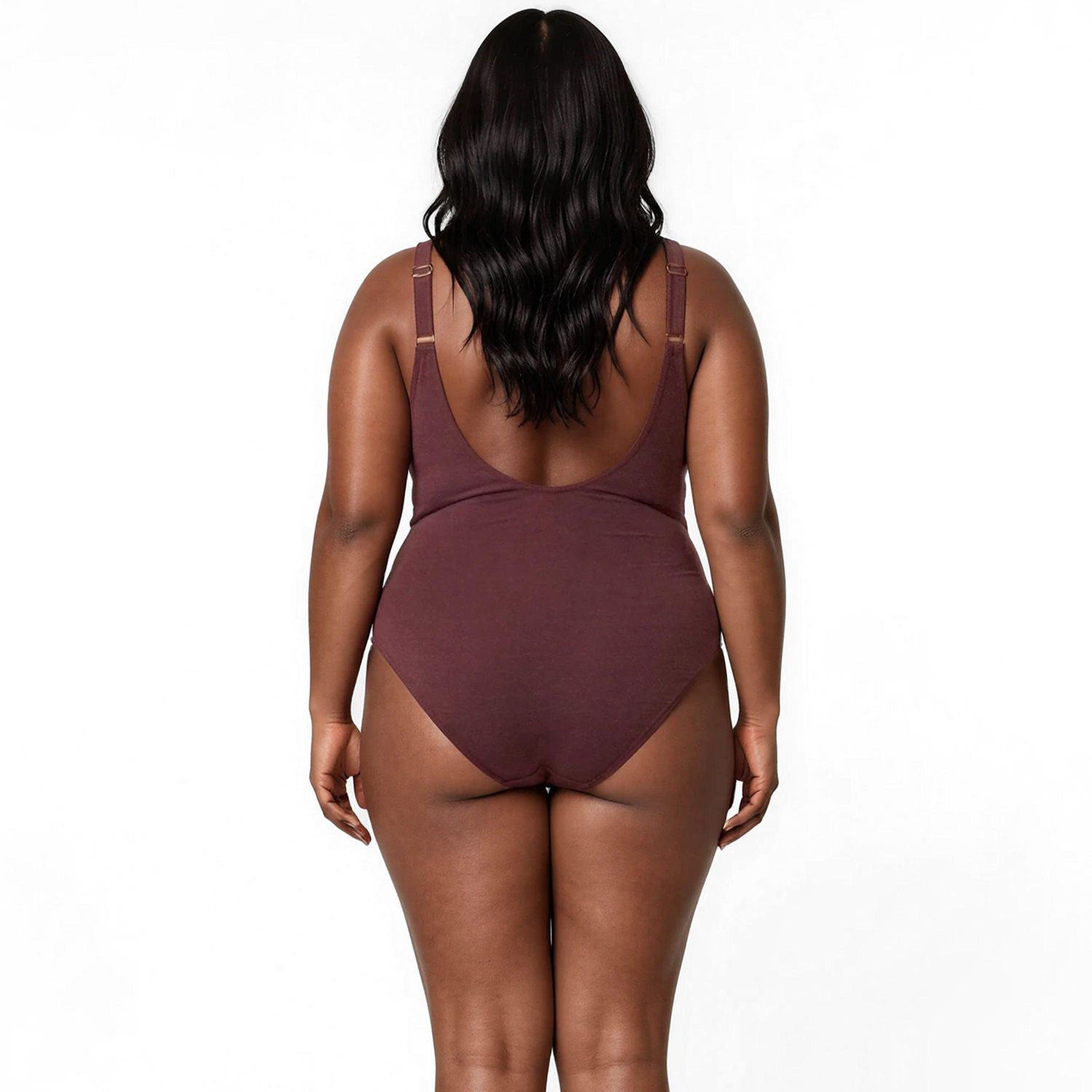 Plus Size Mila One-Piece Swimsuit With Built-In Bra and Tummy Control