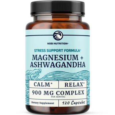 Magnesium and Ashwagandha Capsules 120 Count