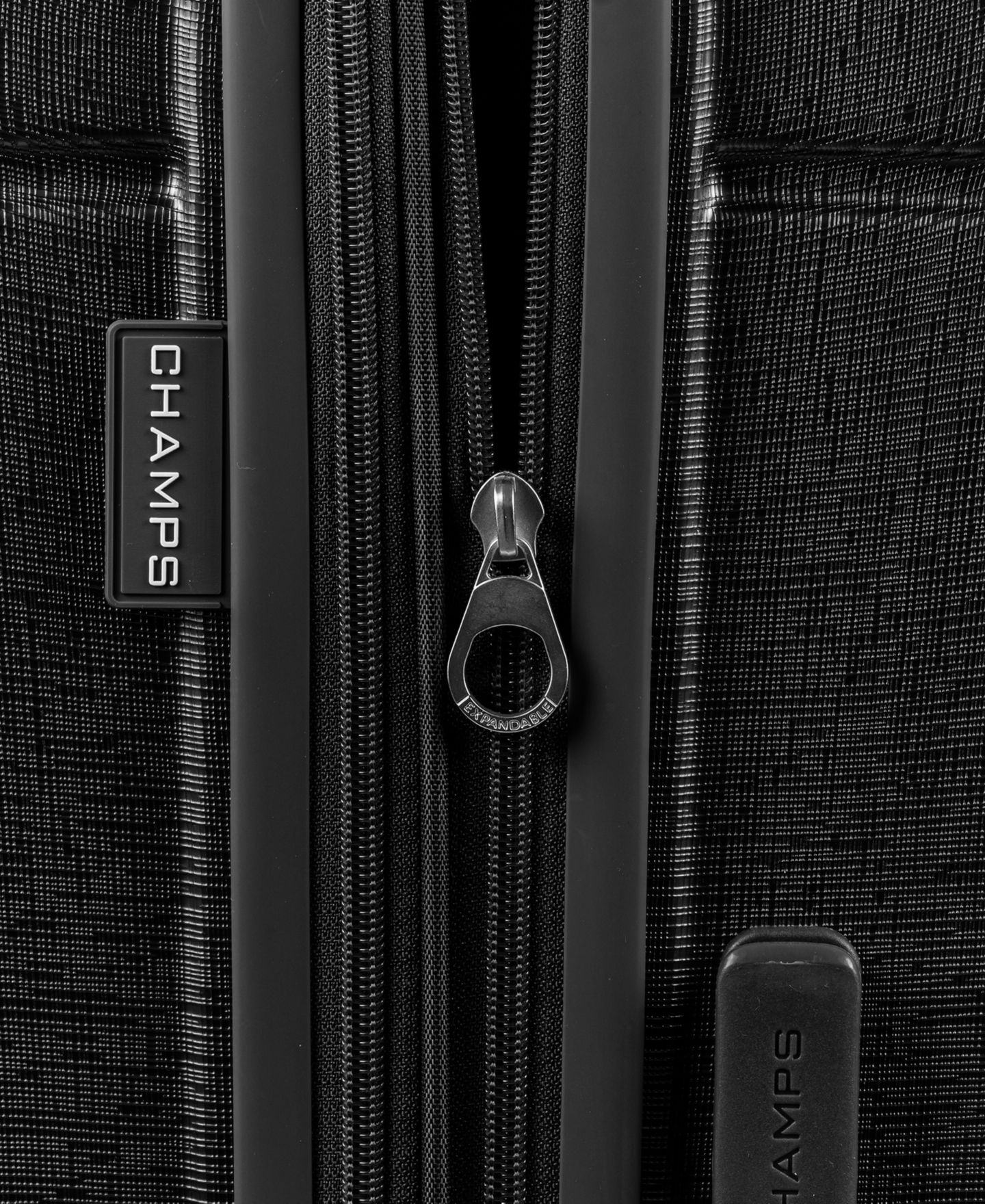 Чемоданы CHAMPS Linen II 3-Piece Hardside Expandable Luggage Set, цвет: Чёрный — фото 5
