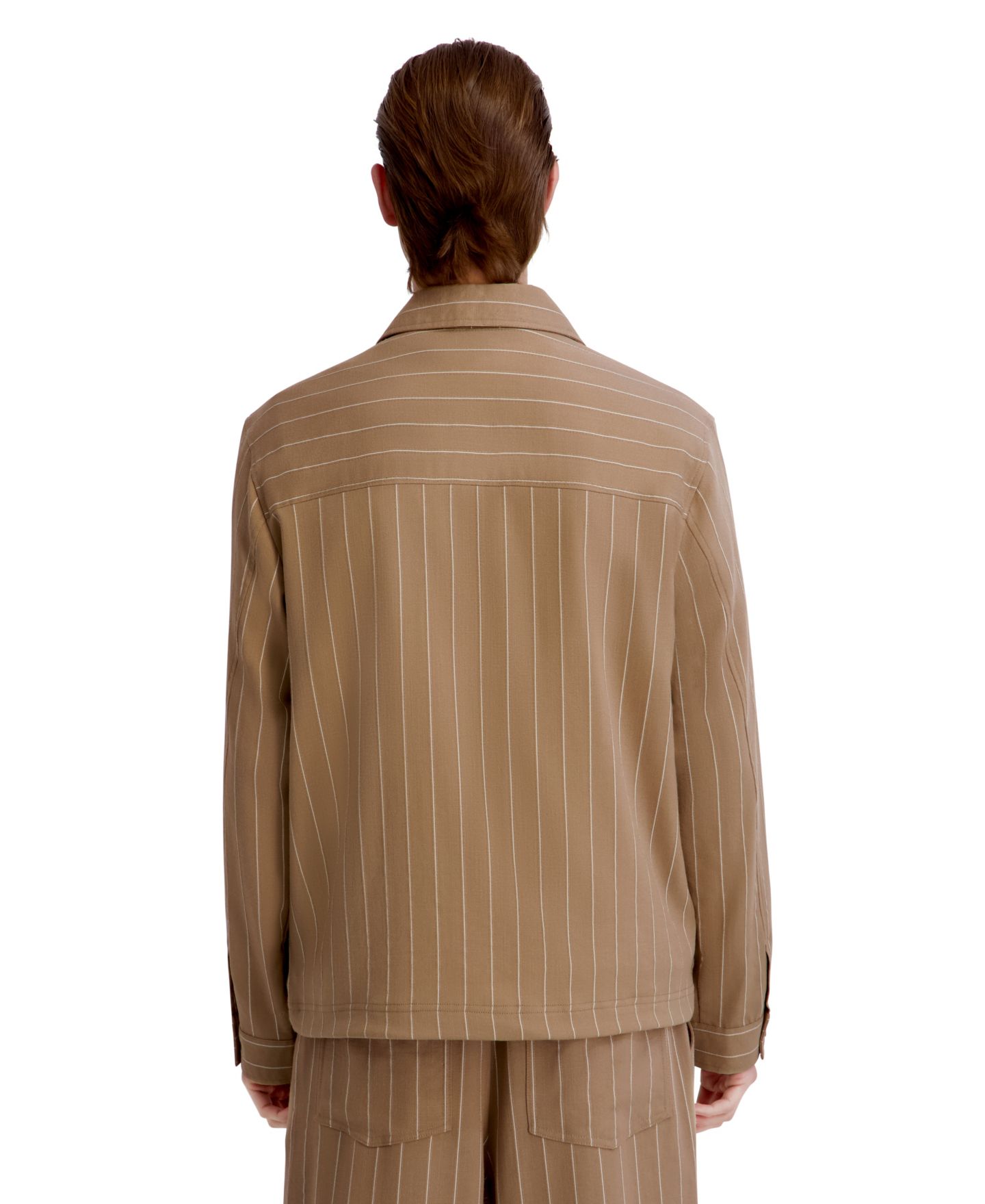 Мужская куртка KARL LAGERFELD PARIS Stripe Regular-Fit, цвет: Рыжевато-коричневый — фото 4
