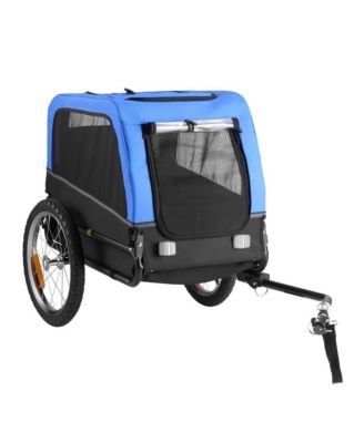 Smaller Pet Bike Trailer Bicycle Carrier Supports up to 66 lbs Internal Leash