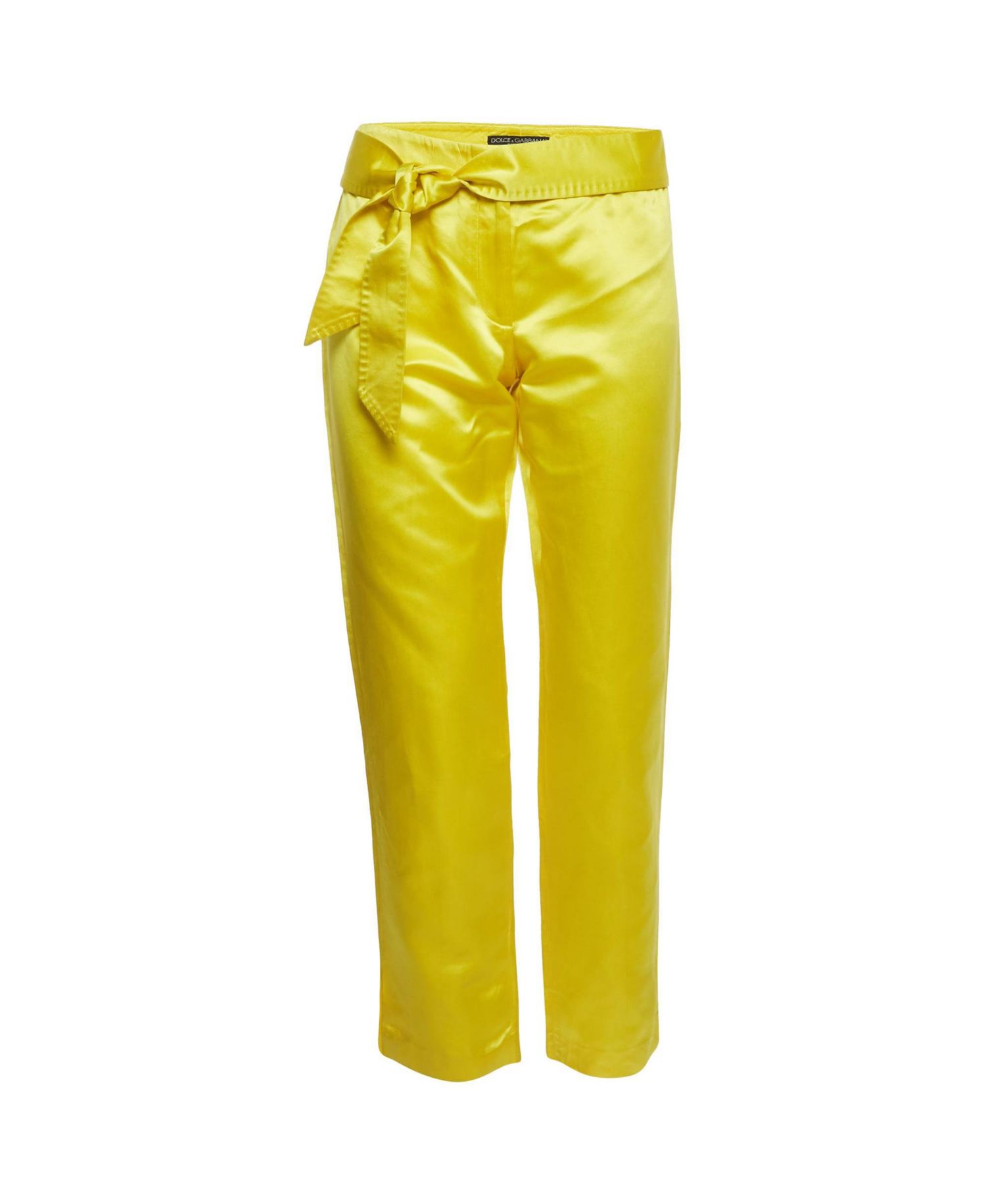 Women's Satin Belted Trousers