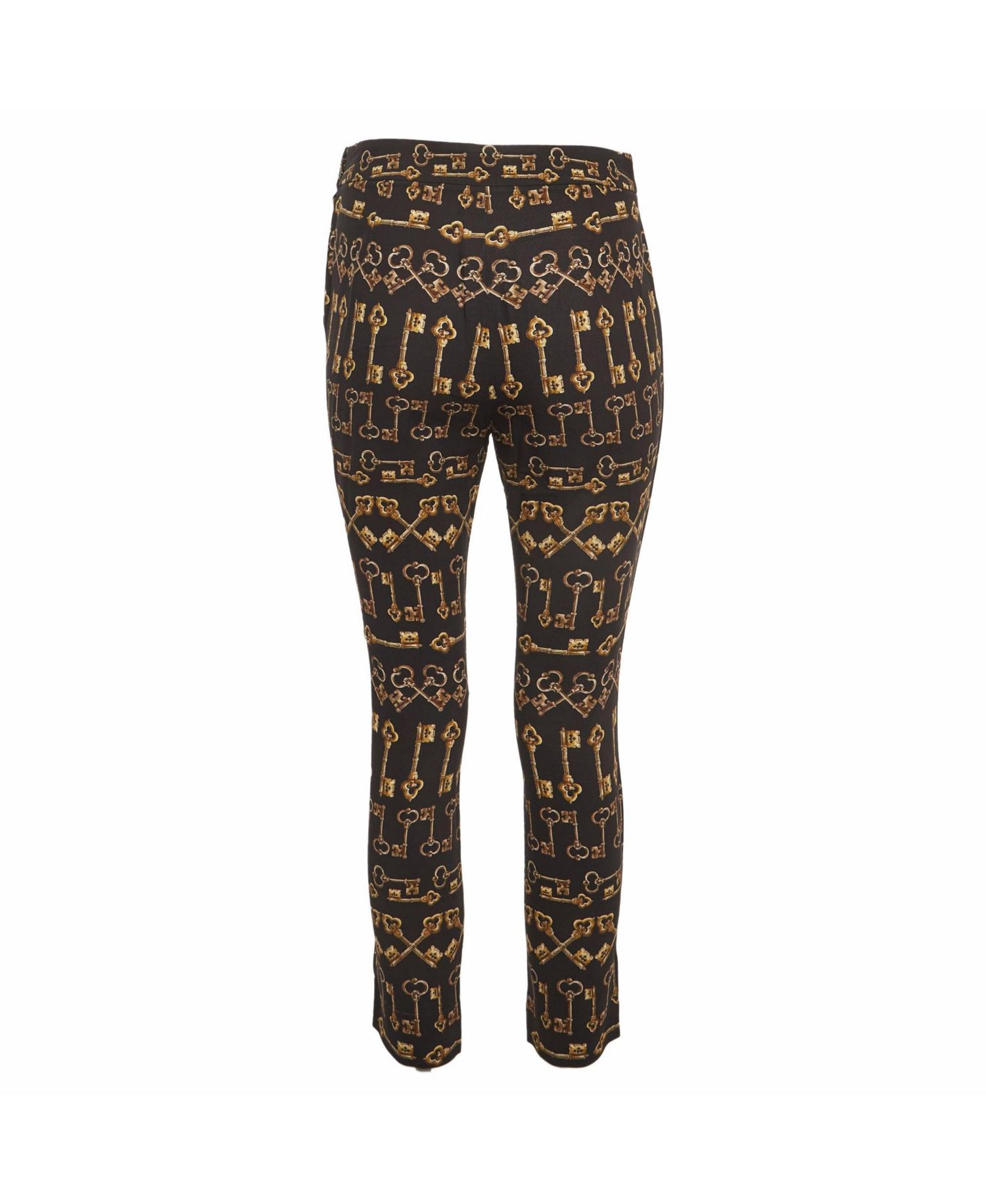 Women's Key Print Crepe Slim Fit Pants