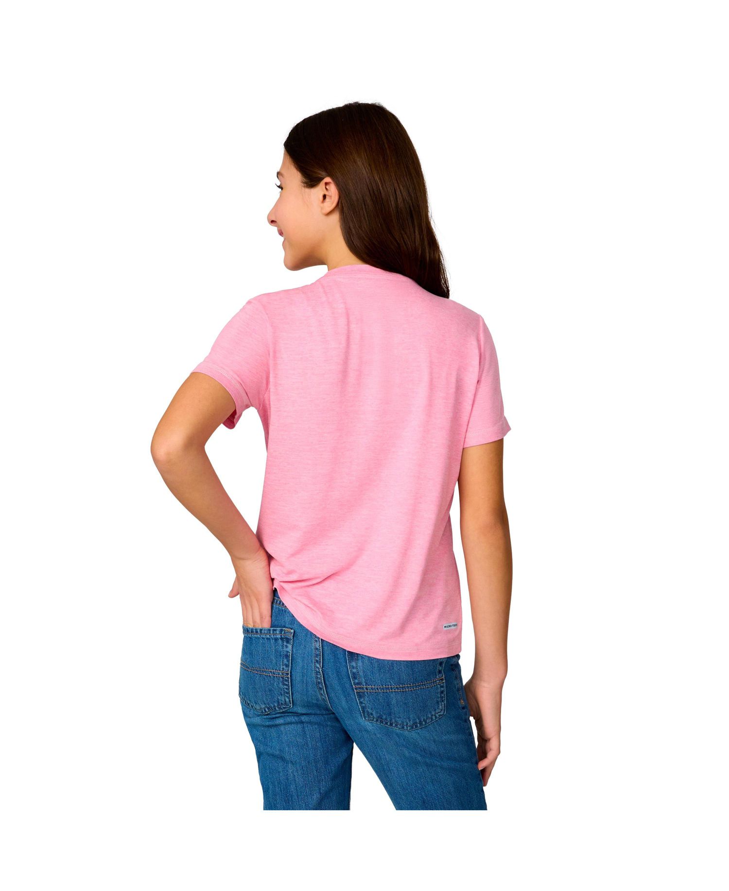 Girls' Microtech Crew Neck Shirt
