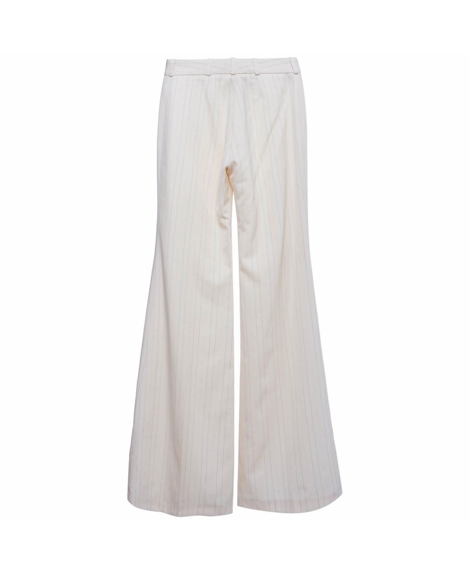 Women's Striped Twill Wide Leg Trousers