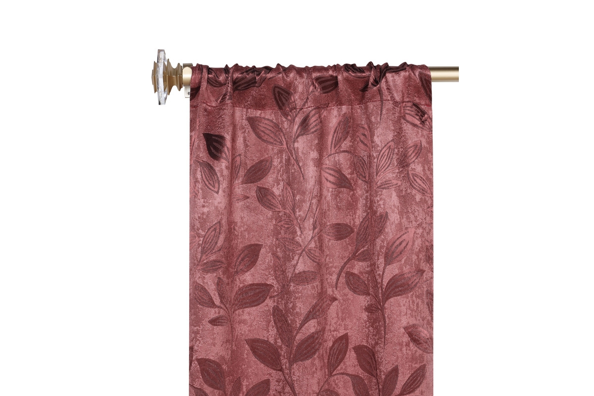 Superior Leaves Machine Washable Room Darkening Blackout Curtains