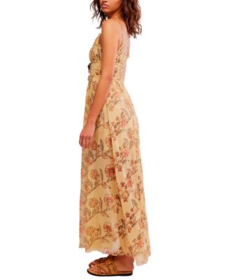 trendy flowy dresses PRETTYGARDEN Women's Boho Maxi Dresses Floral Short Sleeve V Neck A Li main image 1
