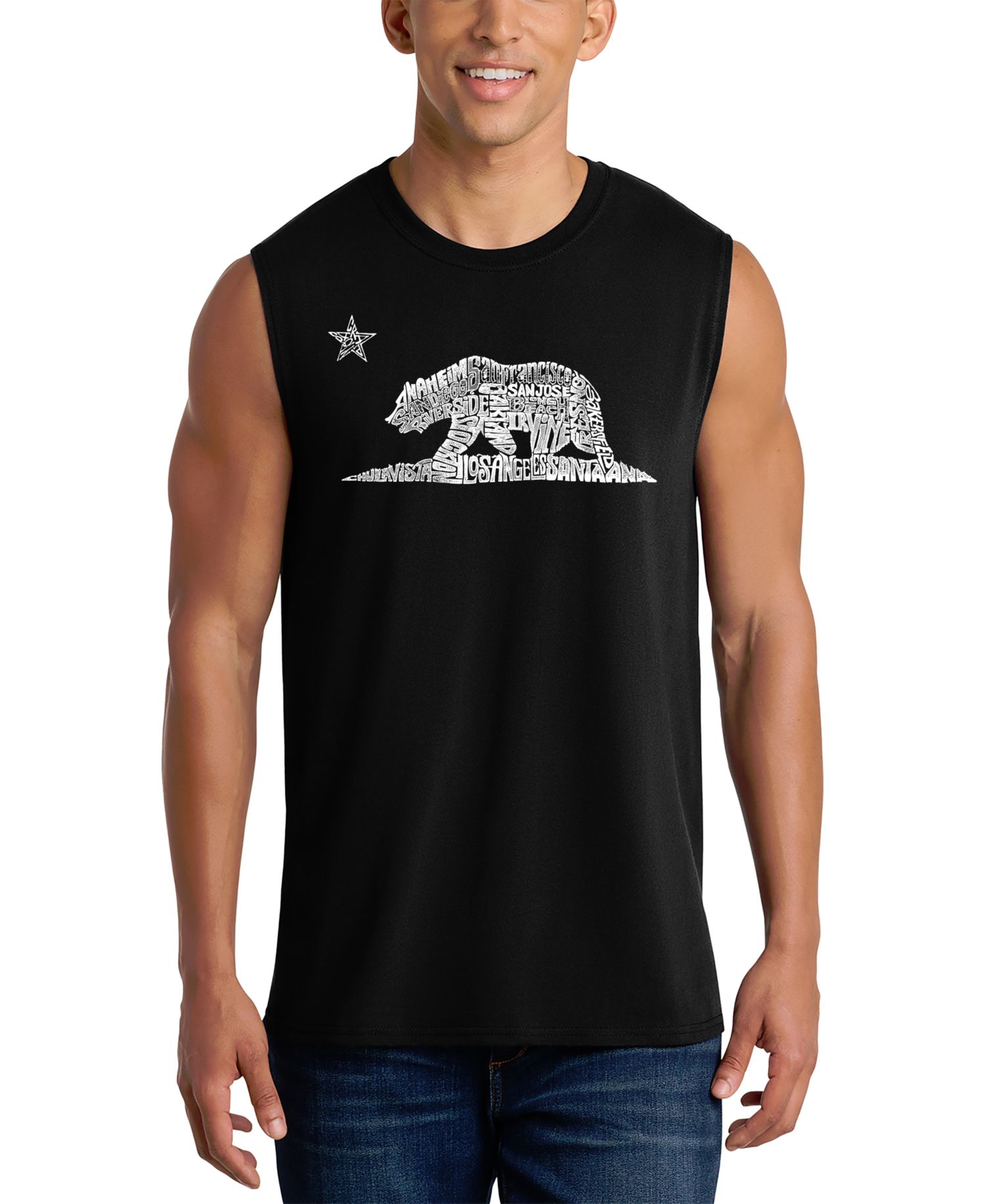 Men's California Bear Graphic Tank Top