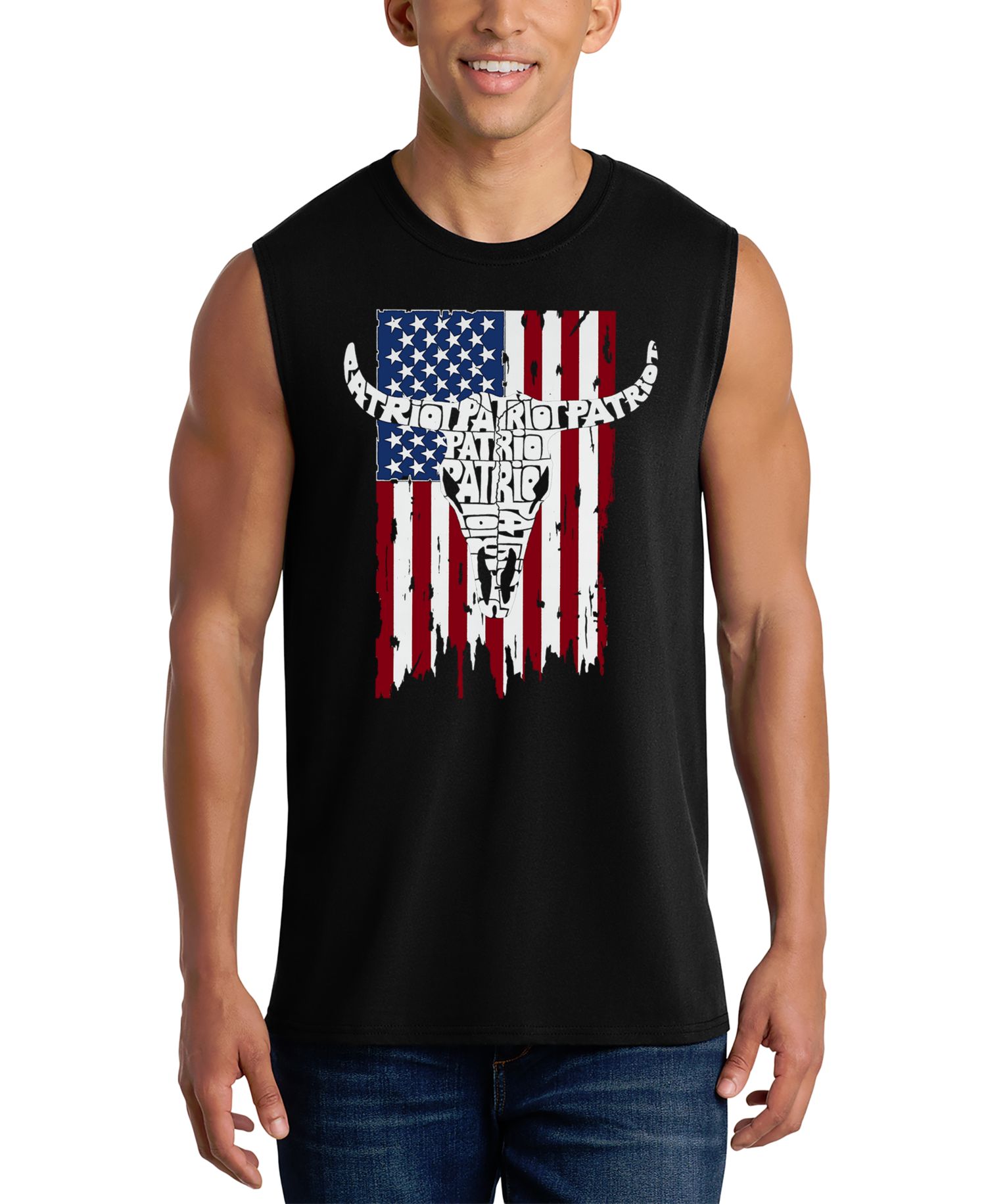 Men's Cow Skull Tank Top