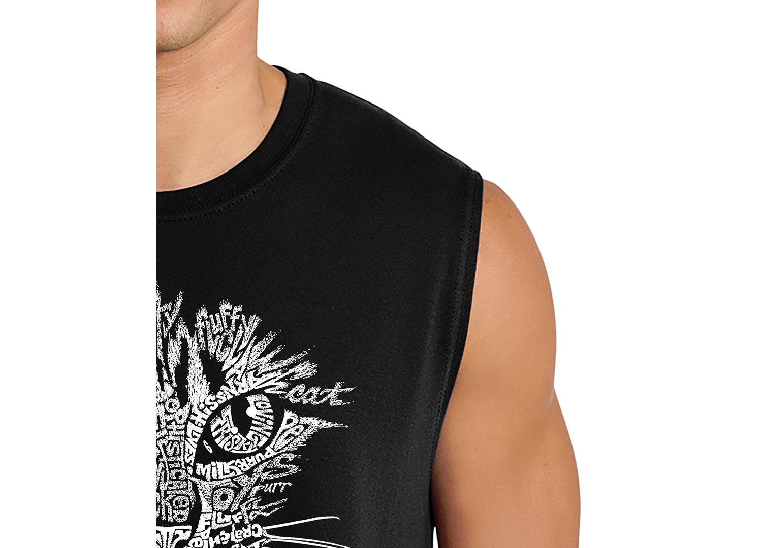 Men's Cat Face Graphic Tank Top