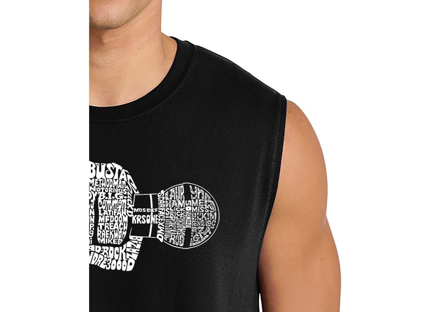 Men's Microphone Word Art Tank Top