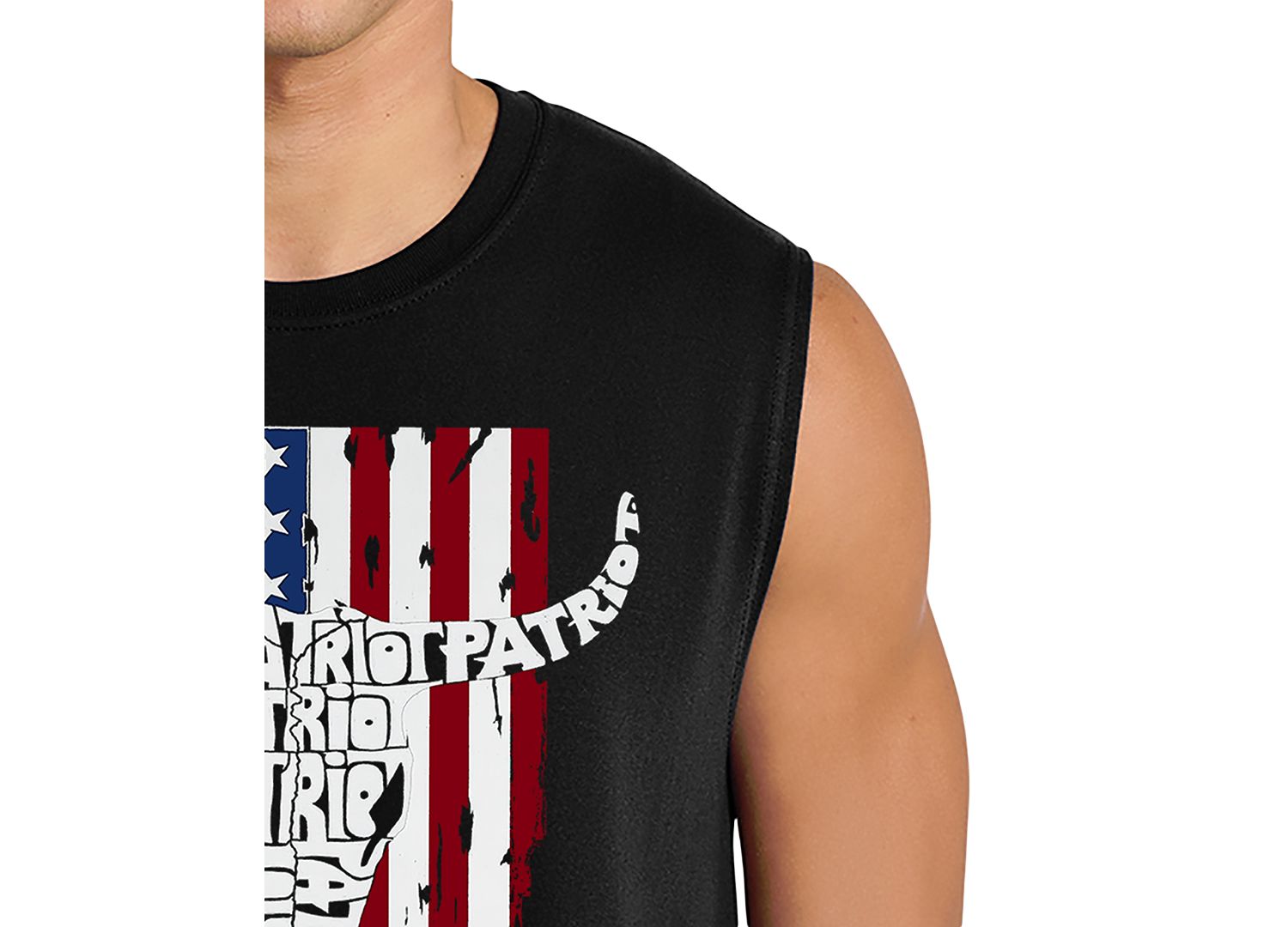 Men's Cow Skull Tank Top