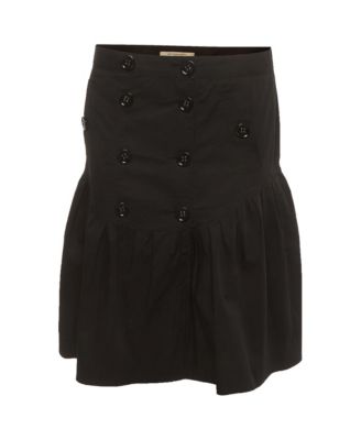 Women's Cotton Pleated Short Skirt