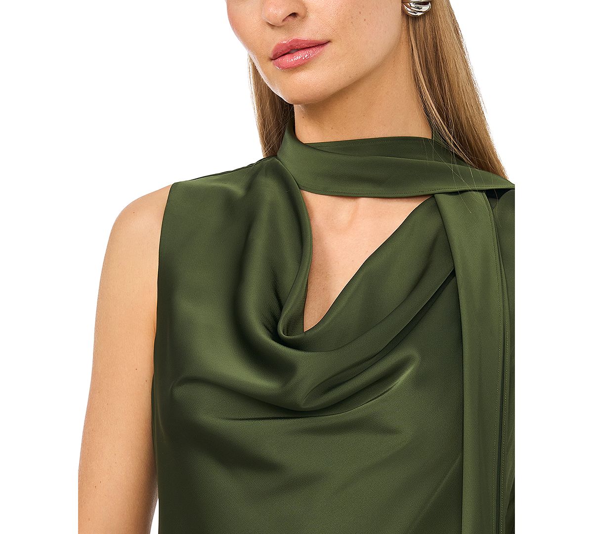Parker Women's Sleeveless Cowl Neck Scarf-Tie Maxi Dress view 3 — MAYCSS fashion products