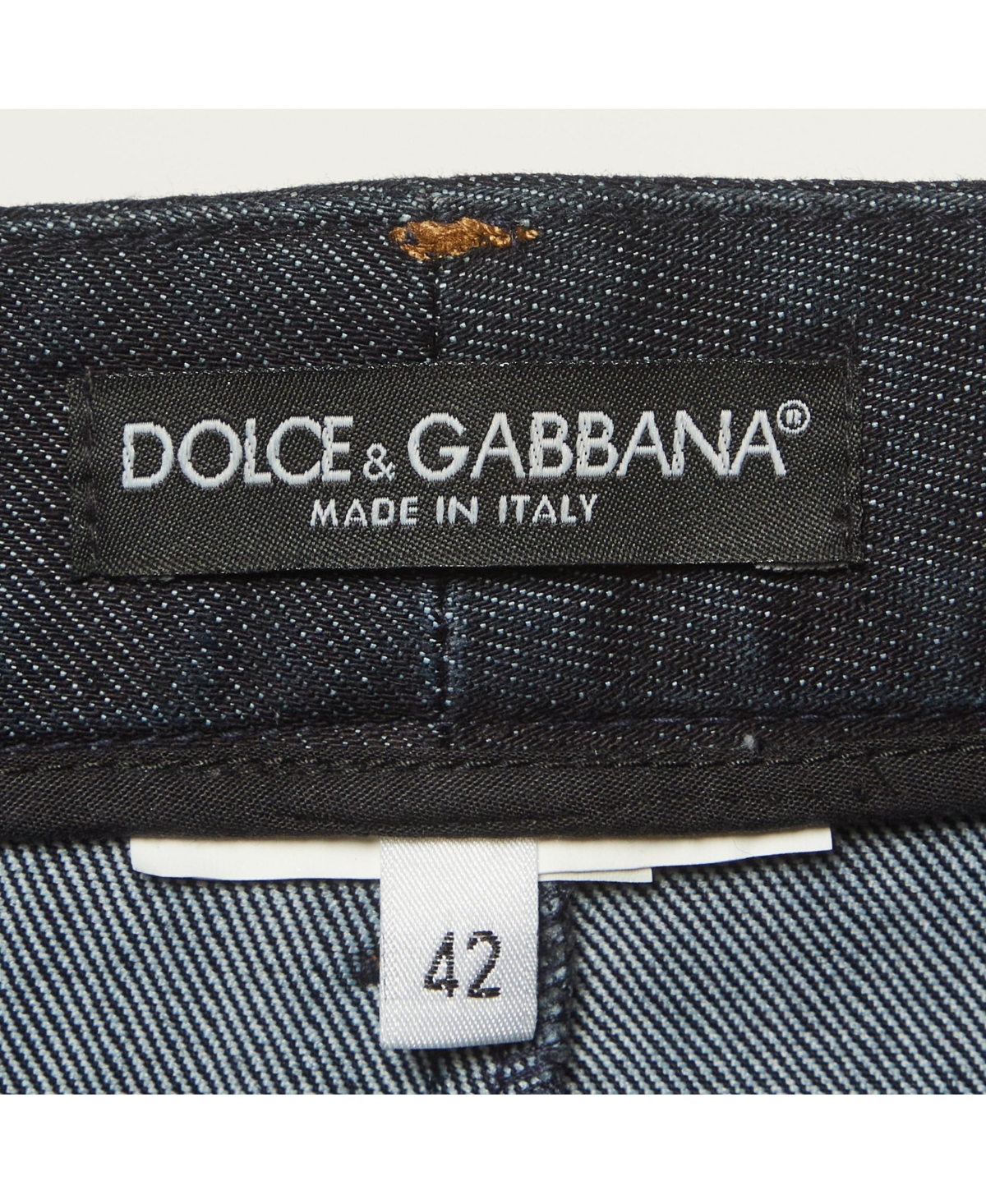 Pre-Owned Dolce & Gabbana Women's Pre-Owned Dolce and Gabbana Denim Mini Skirt