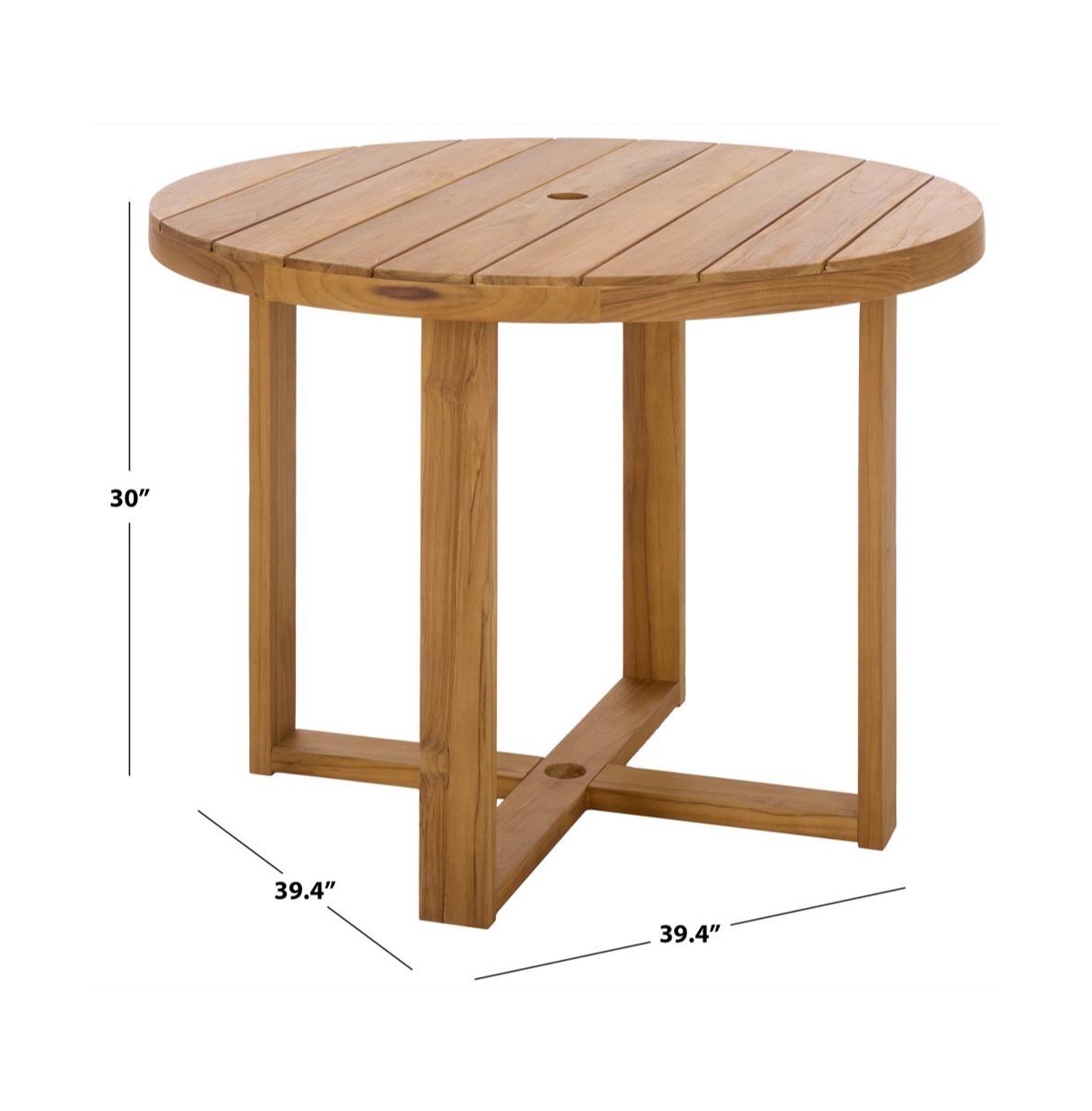 Augusta Home Mayaguana Round Teak Outdoor Dining Table