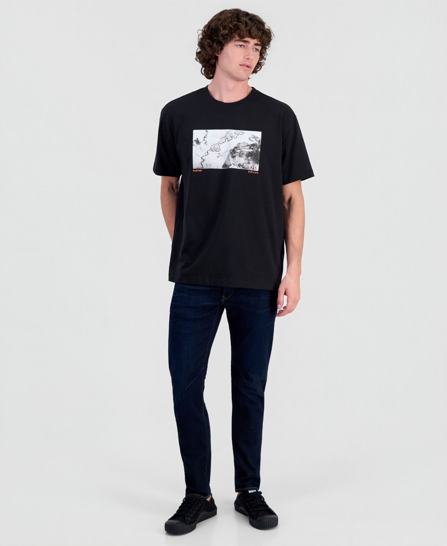 Men's Topo Print T-Shirt