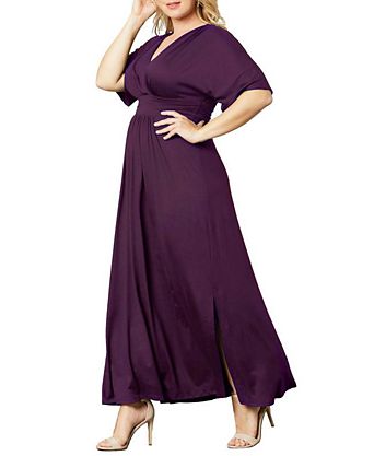 purple plus size dresses for weddings Zenobia Evening Dress In Orchid Hand wash cold separately or dry clean Purple Plus Size Dresses -