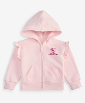 Toddler Girls' (12M-5T) Fleece Zip Hoodie
