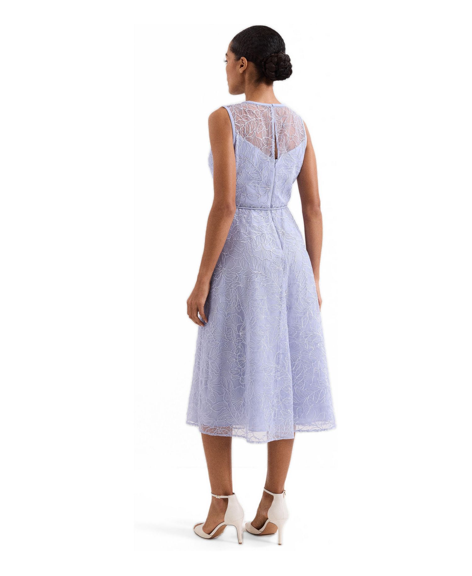 Women's Sakura Floral Embroidered Lace Dress