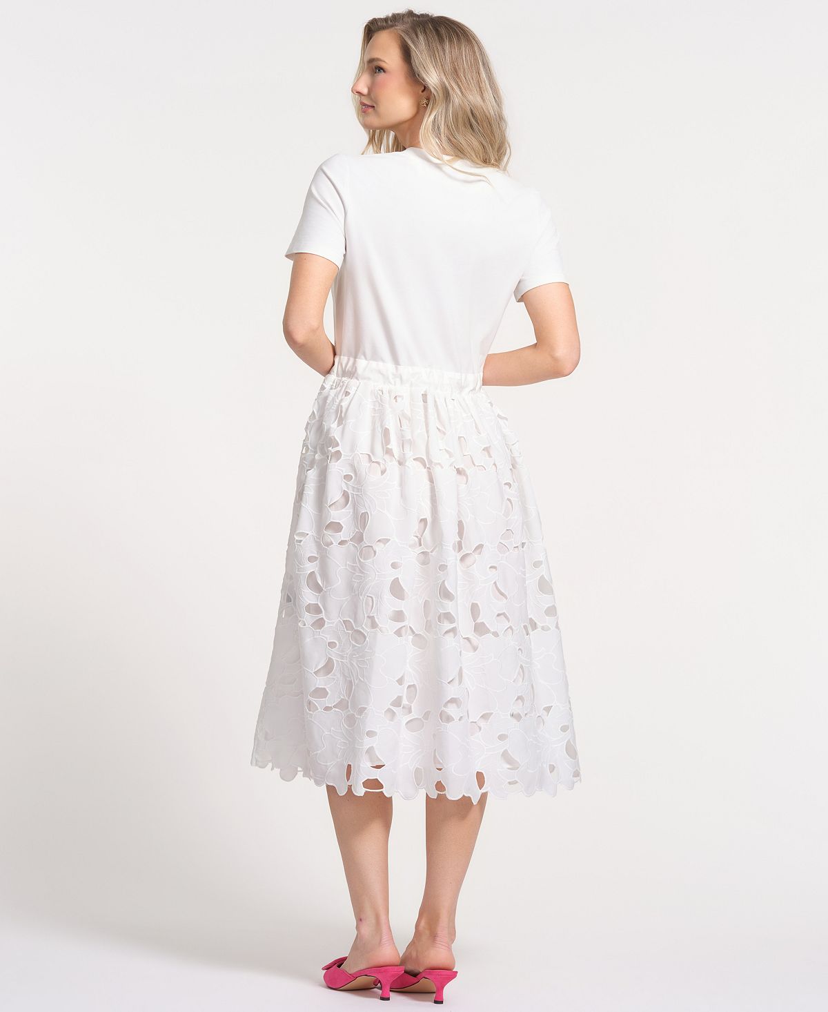 Isaac Mizrahi Women's Drawstring Waist Midi Dress view 5 — MAYCSS fashion products