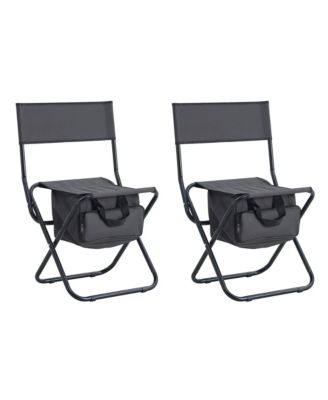 2-Piece Folding Outdoor Chair with Storage Bag