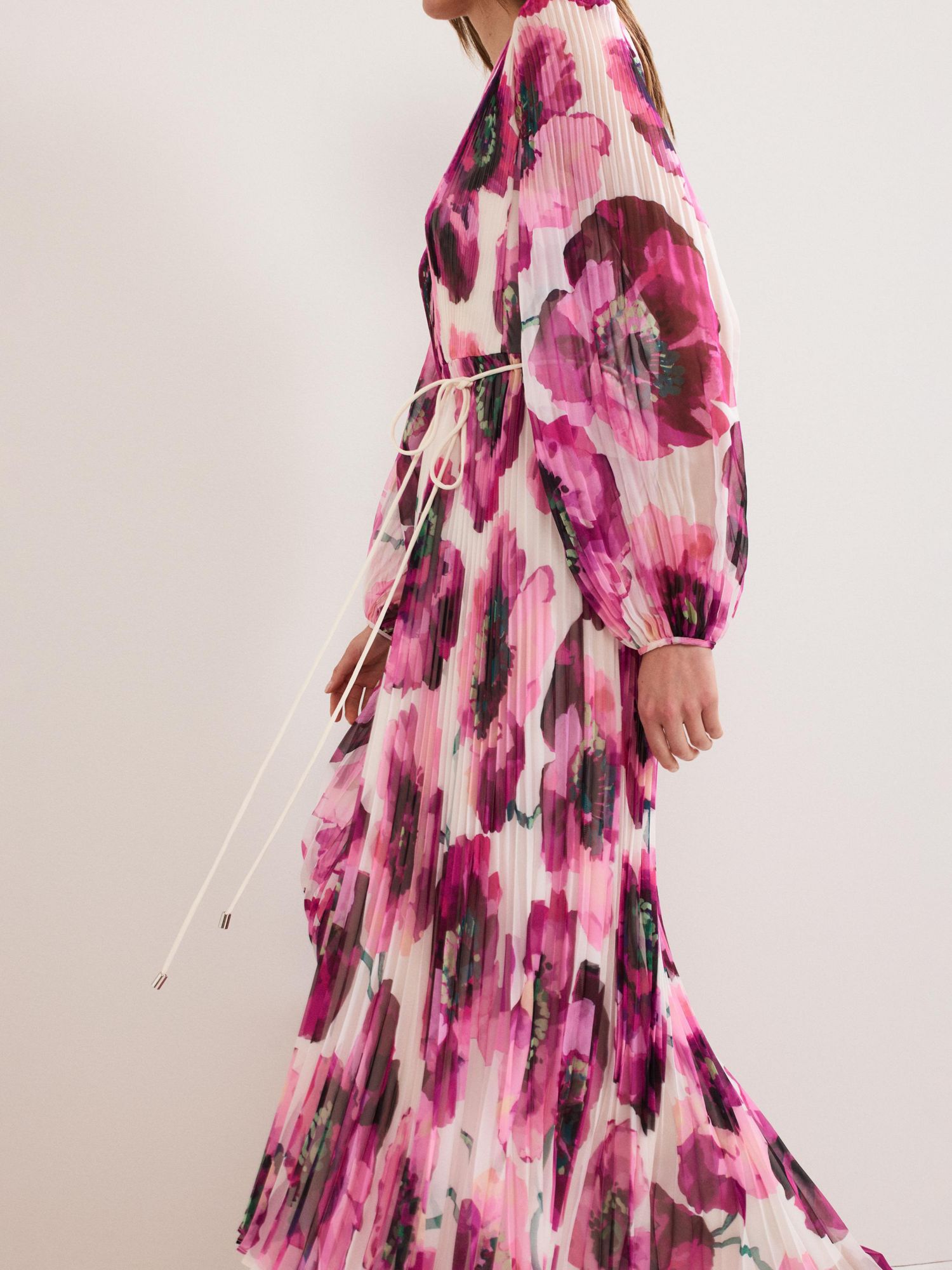 Women's Natalia Floral Pleated Maxi Dress