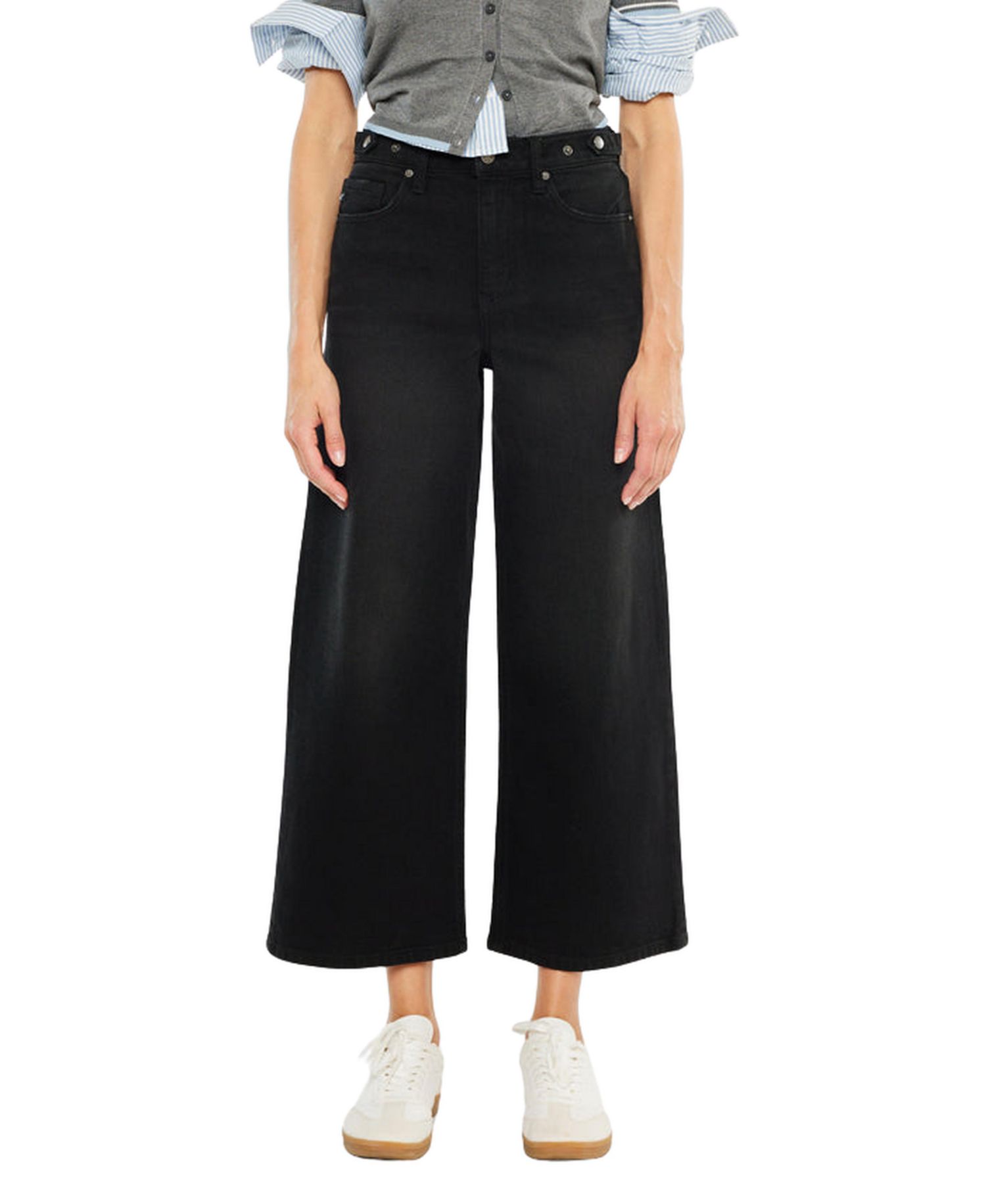 Women's Victoria Ultra High Rise Cropped Wide-Leg Jeans