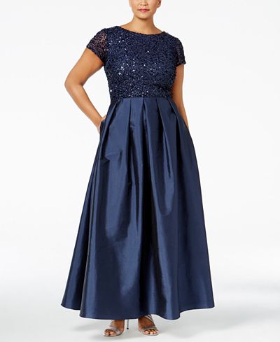 beaded a line gown