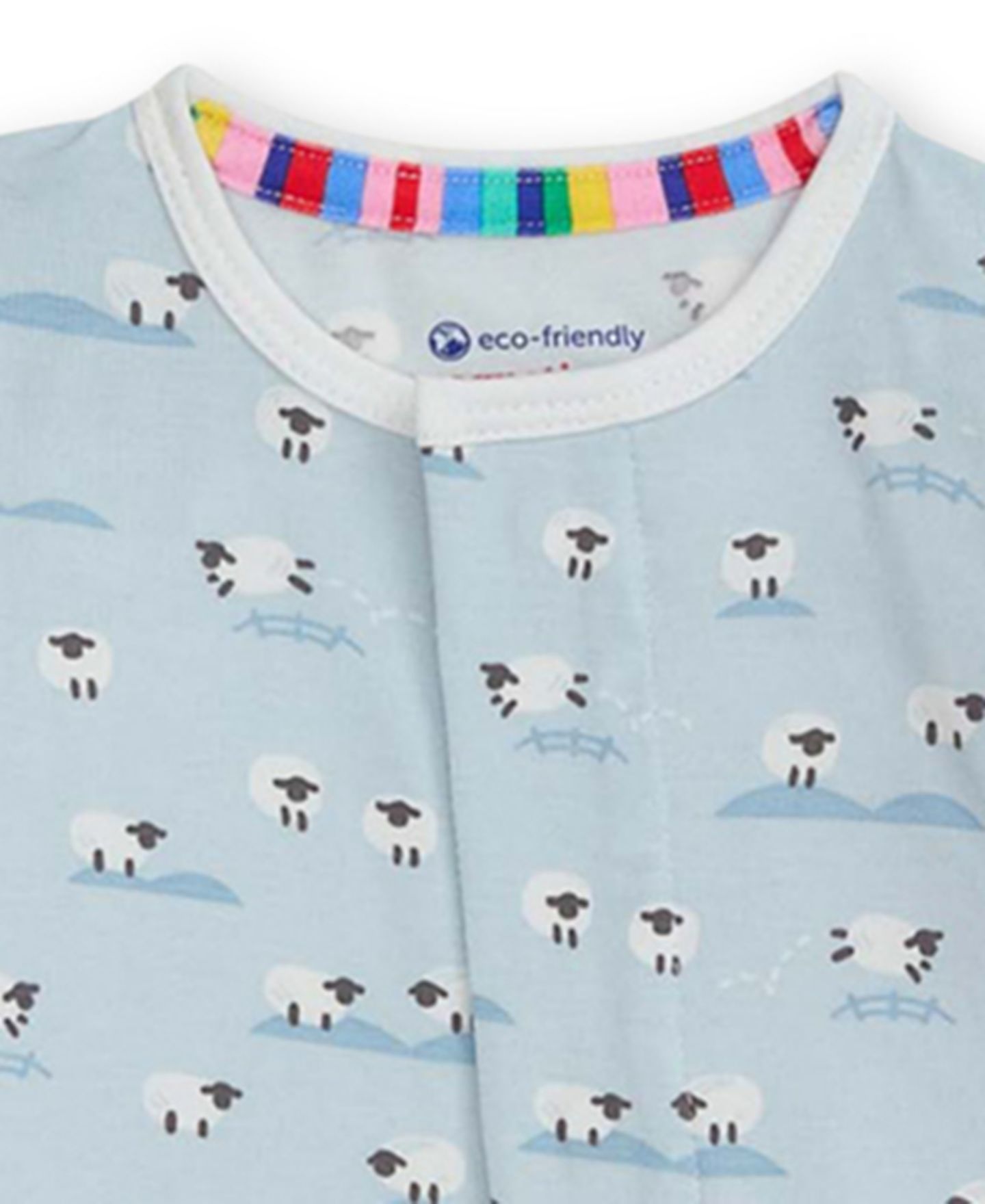 Детский комбинезон Magnetic Me Baa Baa Baby с длинным рукавом для малыша, цвет: Синий — фото 3