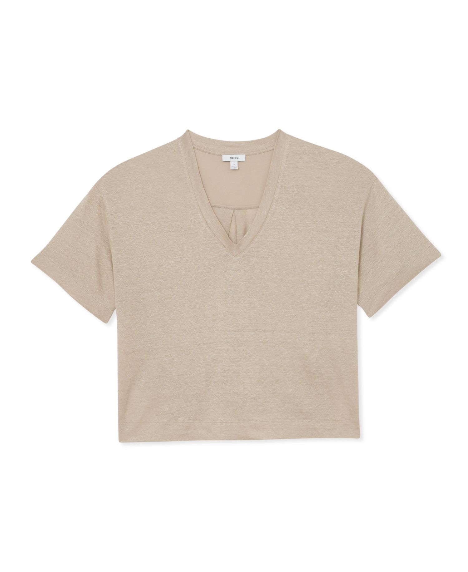 Women's Linen V-Neck T-Shirt