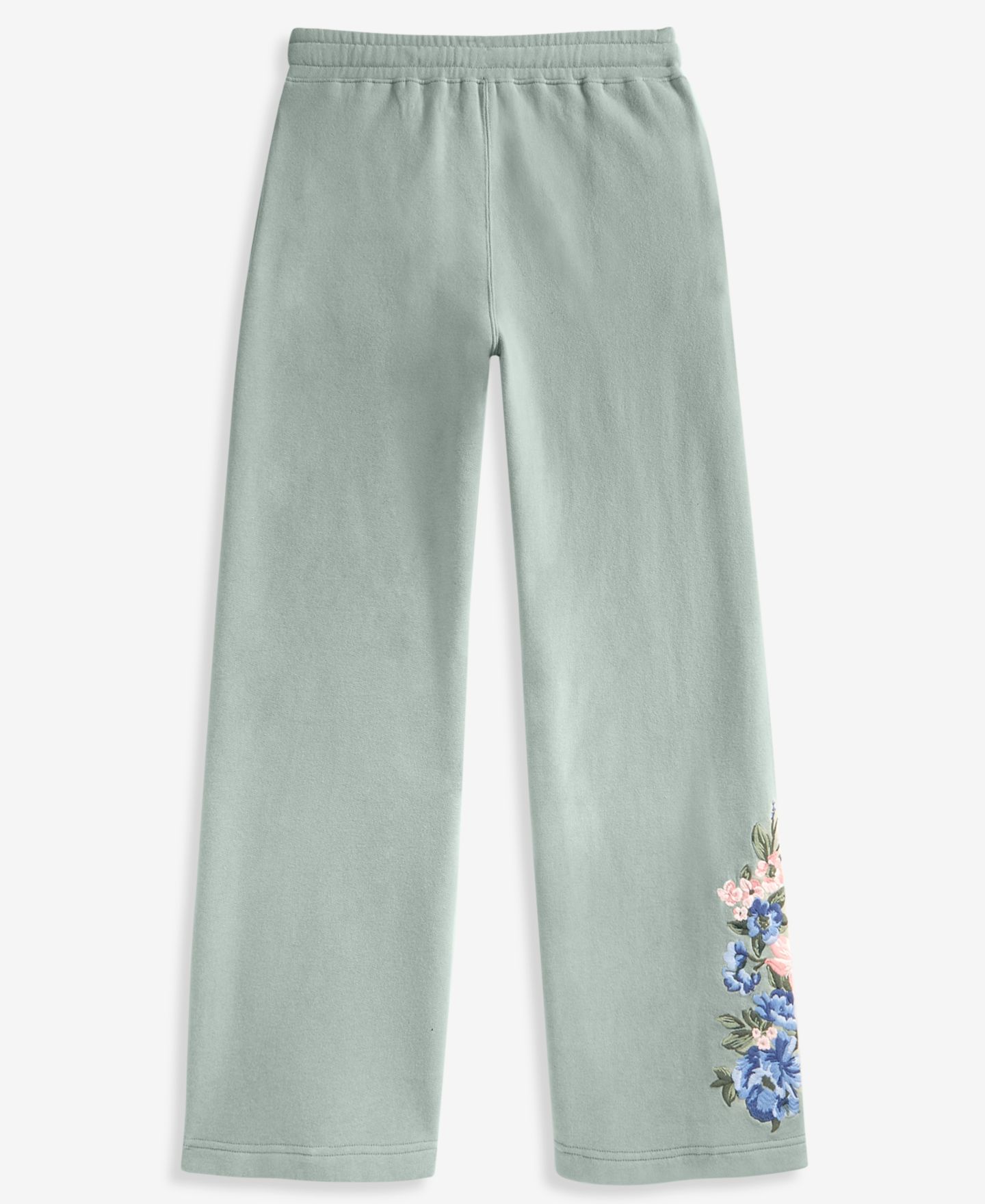 Брюки abercrombie kids Floral Low-Rise Baggy Fleece Pants для девочек, цвет: Зелёный — фото 3