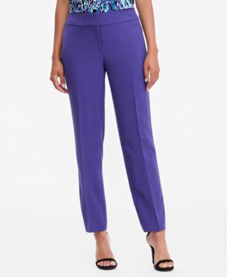 Women's Ava Straight Leg Crepe Mid-Rise Pants