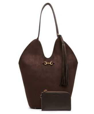 Magnetic Snap Small Tote Handbag