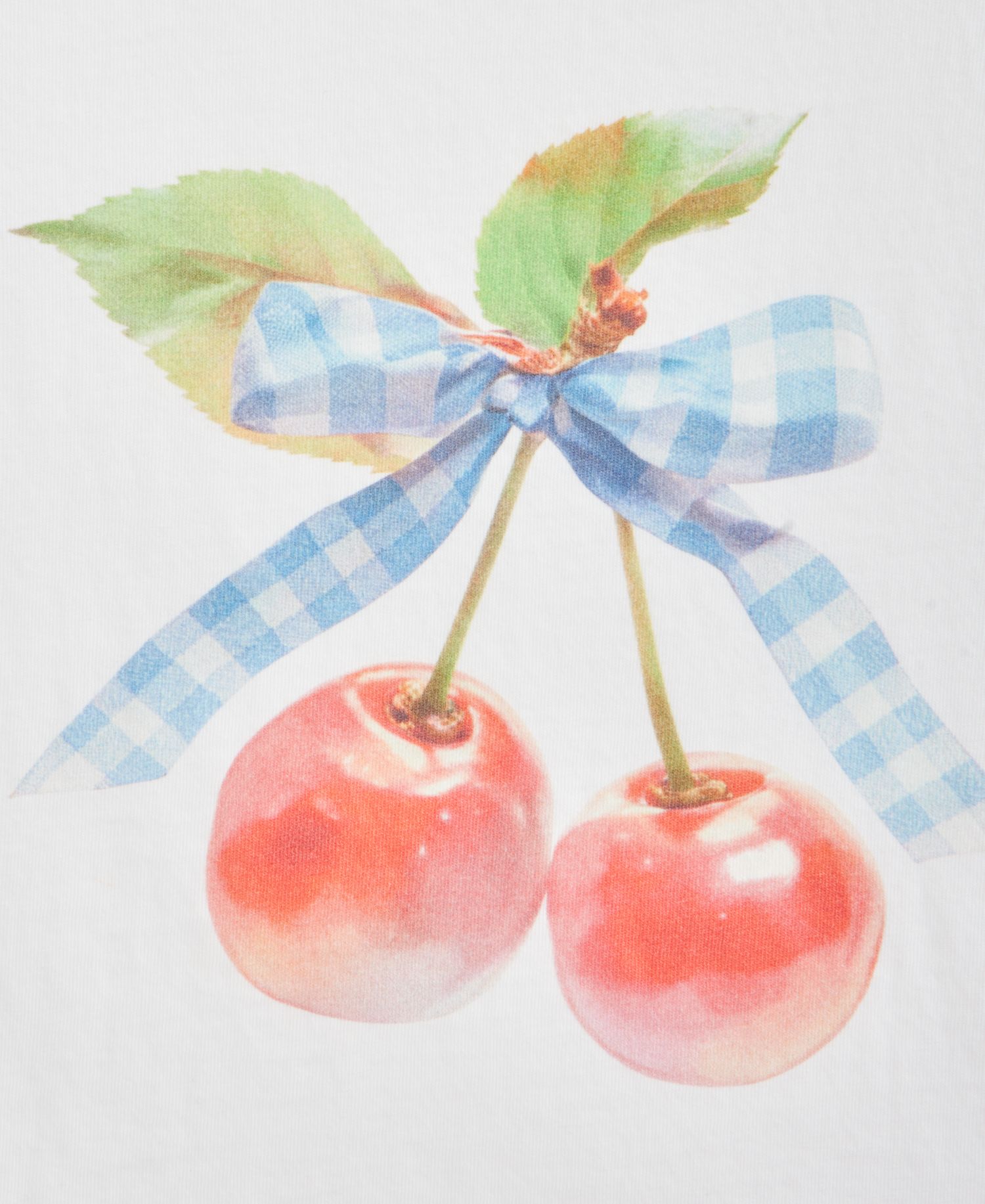 Big Girls Cherry Bow Graphic Cotton T-Shirt