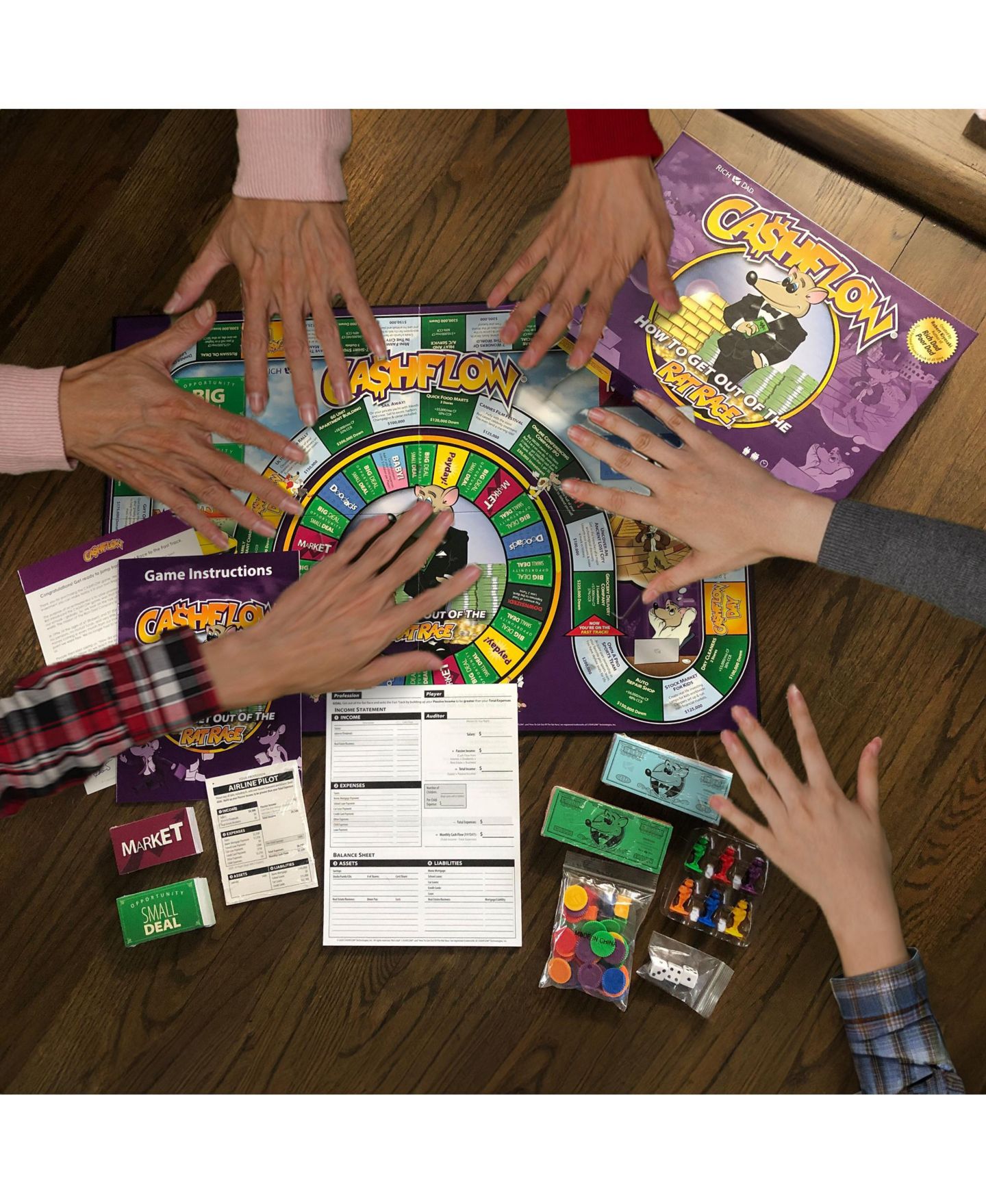 Детская настольная игра Rich Dad Cashflow Strategic Investing Educational Board Game, Ages 14+ — фото 6