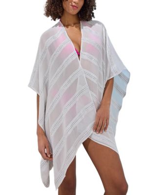 Women's Striped Kimono Cover up Beach Dress