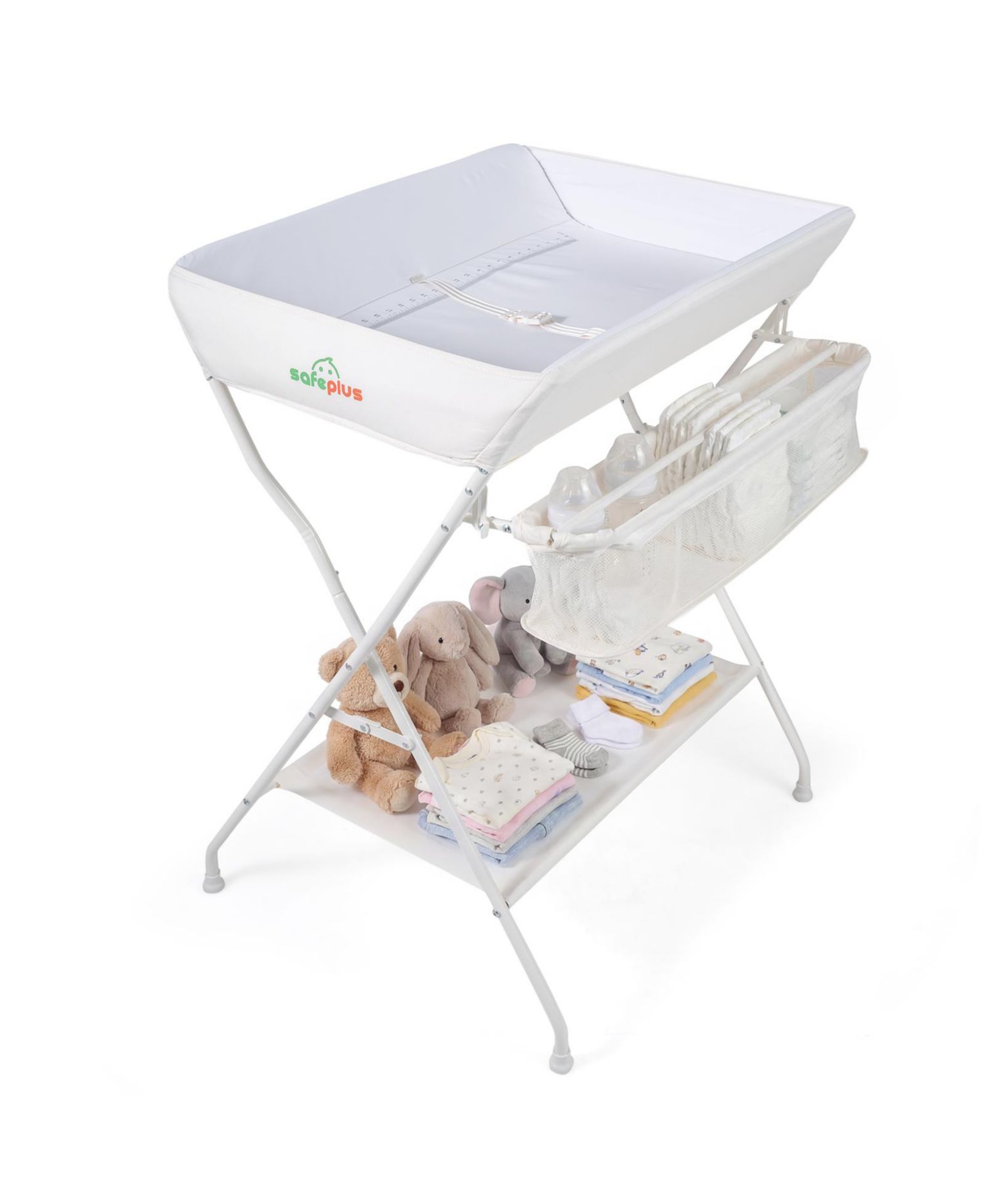 Infant Baby Changing Table Folding Diaper Station Organizer with Storage