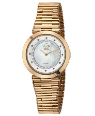 Women's Burano Swiss Quartz Diamond IP Stainless Steel Bracelet Watch