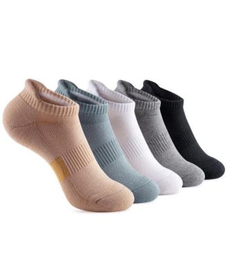 Women's Ankle Socks 5-Pairs Cushioned and Breathable for Running and Casual Wear