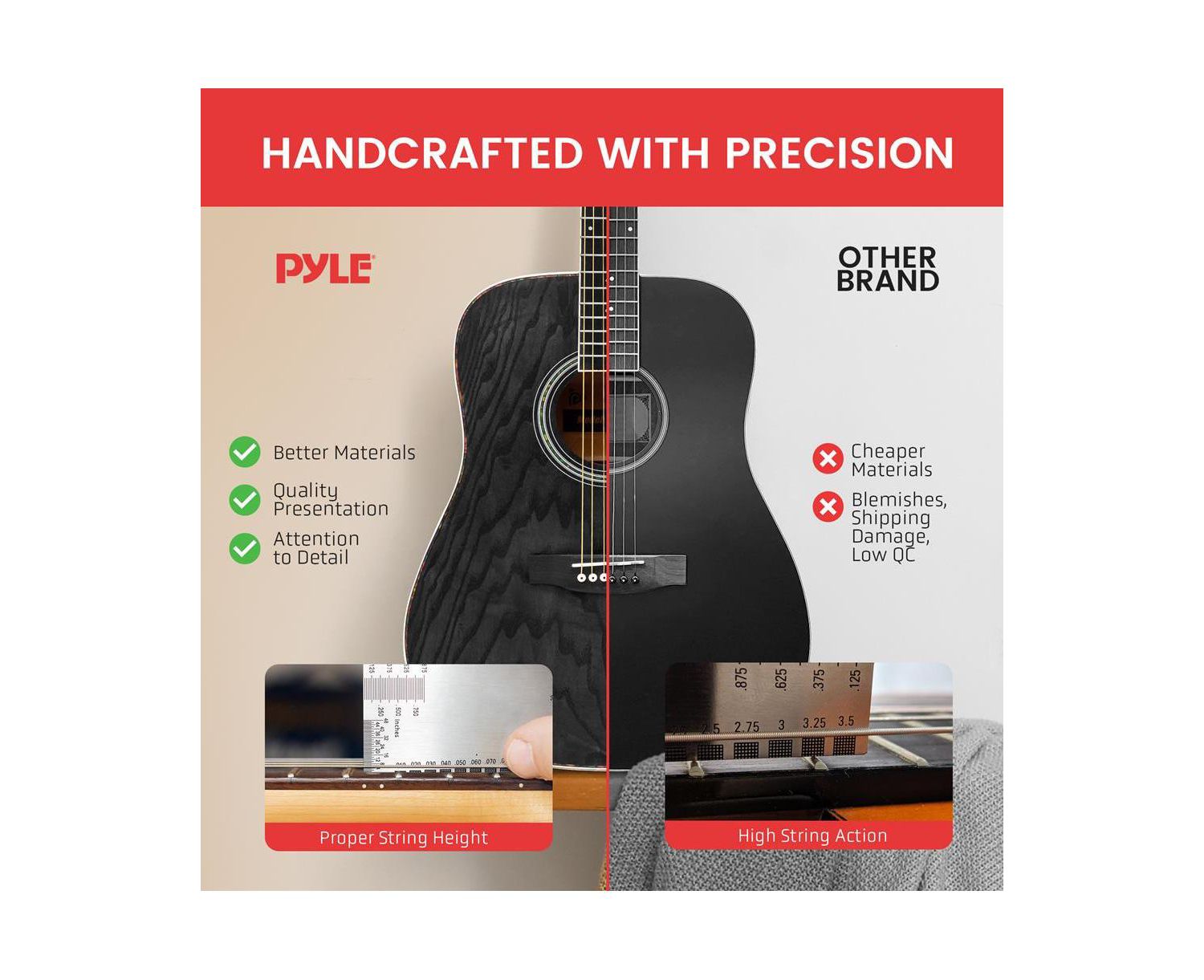 41 Steel Strings Acoustic Guitar for Beginner and Adults