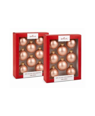Holiday 16-Piece Velvet Glass Ball Ornaments